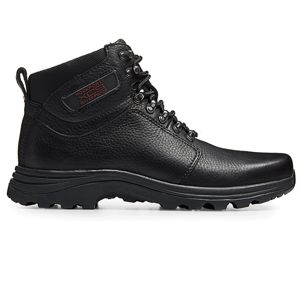 Botas Rockport Hombre Mexico - Cold Springs Waterproof Elkhart Negros - APWJS5703